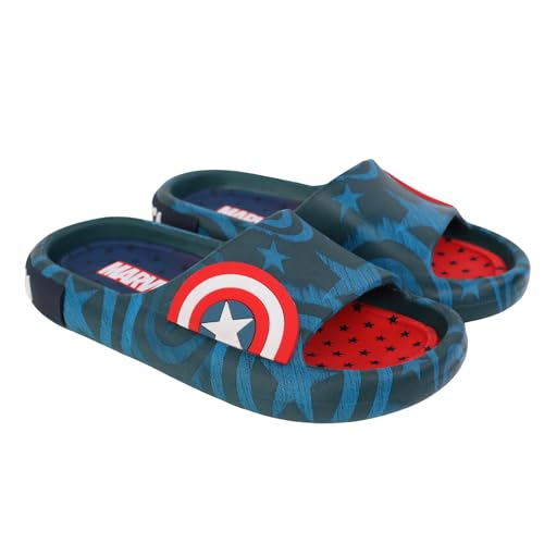 Ground Up Marvel Boys Captain America Comfort Slide