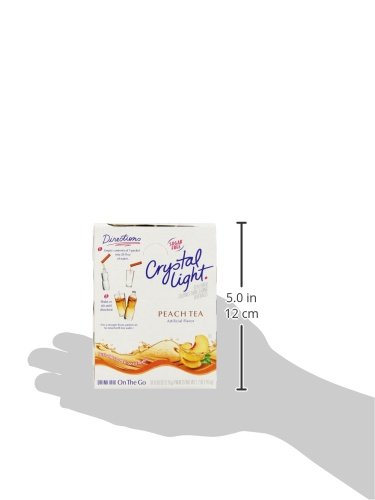 Crystal Light On the Go Peach Tea 120 units per case 0.7 oz Product Label