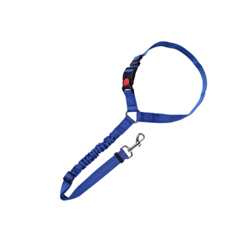QUXVUIS Práctico Collar de Seguridad para Mascotas: Seguro y fácil de Collar cinturón Seguridad Perro Mascota Escalable Fuerte practicidad, Azul Oscuro, 1