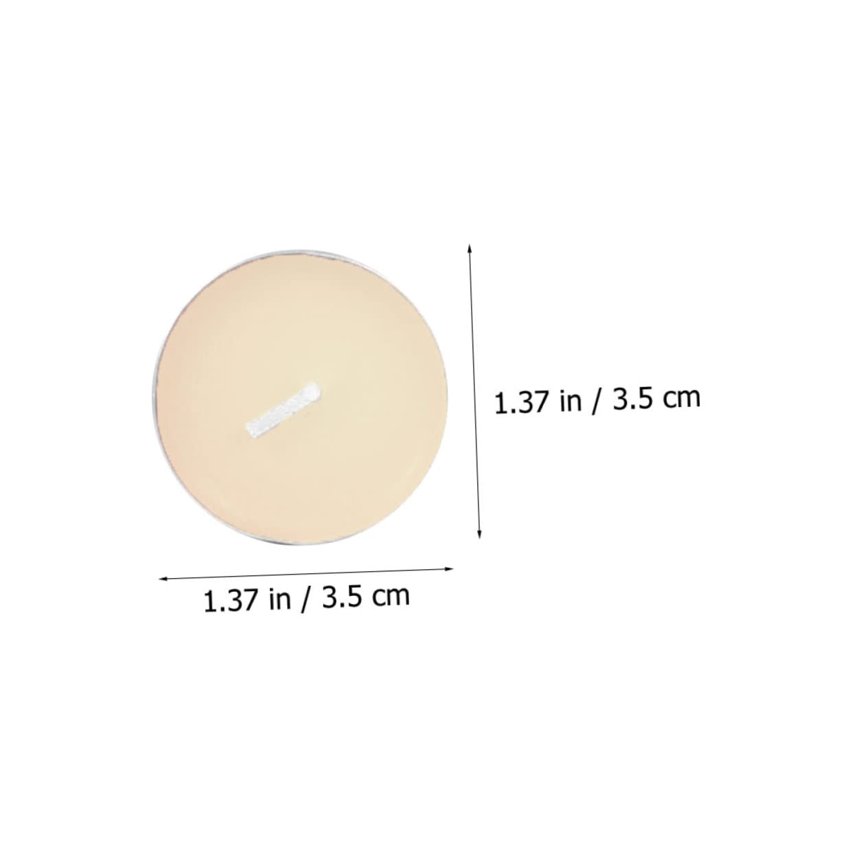 Gogogmee 50pcs Smokeless Candle Unscented Candles Flameless Tea Lights Party Candle Beeswax Tealight Candles Valentines Day Decor Fragrance Candles Scented Tea White Paraffin Wedding