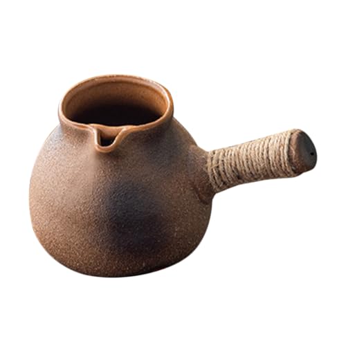 MUCKLILY Cooking Teapot Clay Maker Large Capacity Pot for Tea Soup Milk Versatile Design for Camping Outdoor Bbq