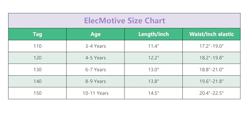 Elecmotive Girls Pleated Skirt With Lining School Uniform Skirt For Girls Elastic Waist 3 Years thumb #5