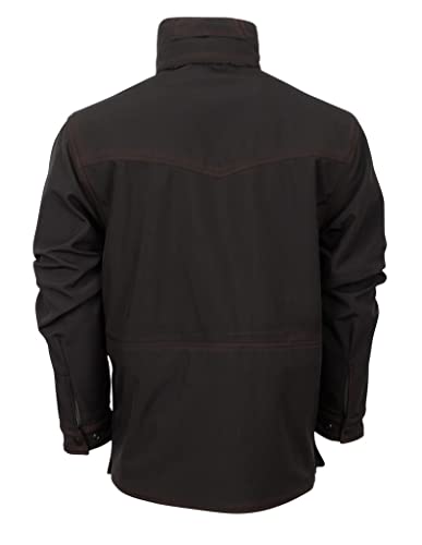 STS Ranchwear Western Jacket Boys Snap Zipper Enzyme Black STS93742