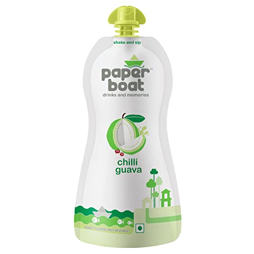Paper Boat Chilli Guava Fruit Juice, No Preservatives and Colours (200ml)