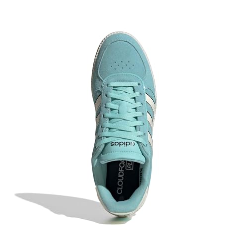 Image of adidas Womens Breaknet Sleek Sneakers Shoes Casual - Brown