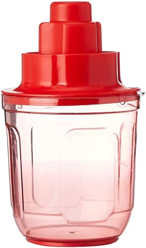Image of HELIMIX Corn Cutter Corn Cob Stripping Kernels Remover Vegetable Peeler Corn Seeds Remover Planer with Corn Storage Mug Red