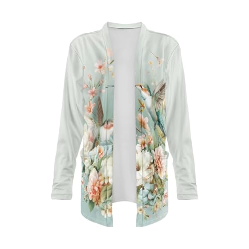 Image of Womens Open Fron Cardigan Sweaters Long Sleeve Tops Daily Coats