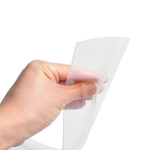 Image of Silicone Kitchen Stove Counter Gap Covers - 21 Inch Gap Filler 2 Pack Clear