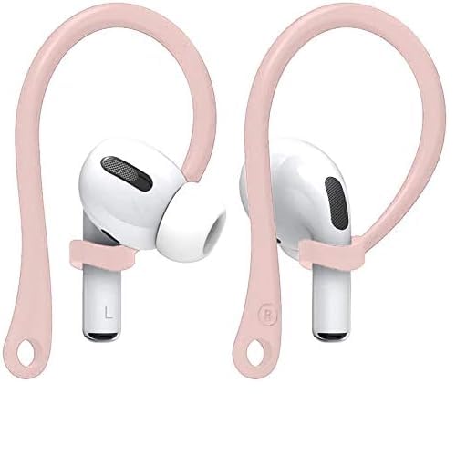 SCALEBEE Earhooks Compatible With AirPods Pro, 3, 2 & 1 | Anti-Lost Secure Holder & Ear Attachment Loops | Clips for Earbud Thin Earhook (Light Pink)