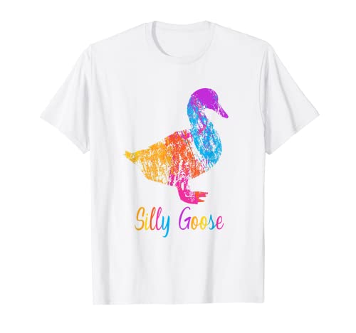 Silly Goose On The Loose Funny Goose Meme T-Shirt
