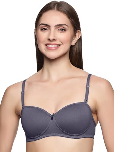 Image of Teens Lifestyle Non-Wired Padded Super Combed Cotton Strapless Bra for Women | Full Coverage, Ultra-Grip Support Band, Detachable Adjustable Transparent Straps, Seamless Design
