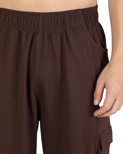 Image of CHKOKKO Men's Baggy Track Pants for Gym Workout Running Casual Wear Sports Lower with Pockets Adjustable Drawstring Waist Lightweight Quick Dry Activewear Fitness