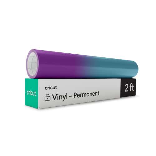 Cricut Heat-Activated Color-Changing Vinyl Purple/Turquoise 2ft Roll of Permanent Vinyl (12x24)