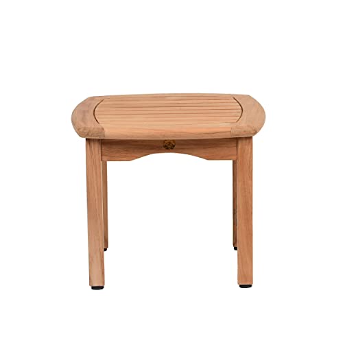 Amazonia Lincoln 1-Piece Outdoor Square Side Table | Teak Wood | Ideal For Patio And Indoors, 20 X 20 #TOP4