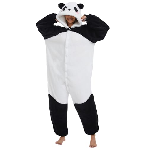 Luojida Combinaison Pyjama Femme Homme Pyjamas Onesies Cosplay Costume Kigurumi Deguisement Halloween Adulte Pyjama Pilou Pilou Chaud et Doux à Poches pour Carnaval...