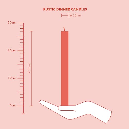 Bolsius Tapered Dinner Pillar Candles - Light Pink - Pack of 9 - Long Burning Time of 13 Hours - Household Candle - Interior Decoration - Unscented - Natural Vegan Wax - 27 x 2.3 cm - Mother's Day - Image 6