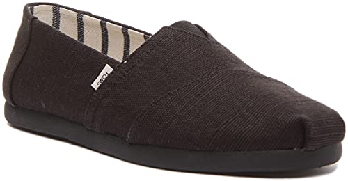 TOMS Alpargata CloudBound Black/Black Heritage Canvas 9 D (M)