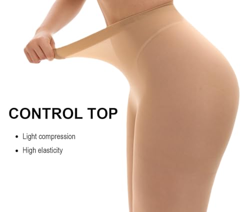 CozyWow Classic Backseam Sheer Tights for Women, 20D Retro Pantyhose Vintage Style,Reinforced Back Seam Stockings Hosiery4