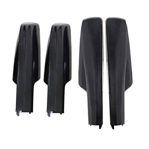 NewYall Black Roof Luggage Cargo Rail Rack End Cap