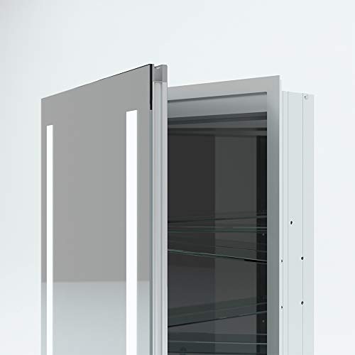 Janboe 20 Inch X 28 Inch Bathroom Storage with Lights Single