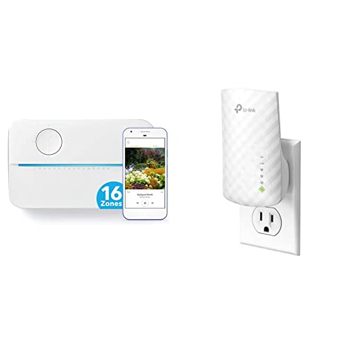 Rachio 3 Smart Sprinkler Controller, 16 Zone 3rd Generation & TP-Link AC750 WiFi Range Extender | Up to 750Mbps | Dual Band WiFi Extender, Repeater, WiFi Signal Booster