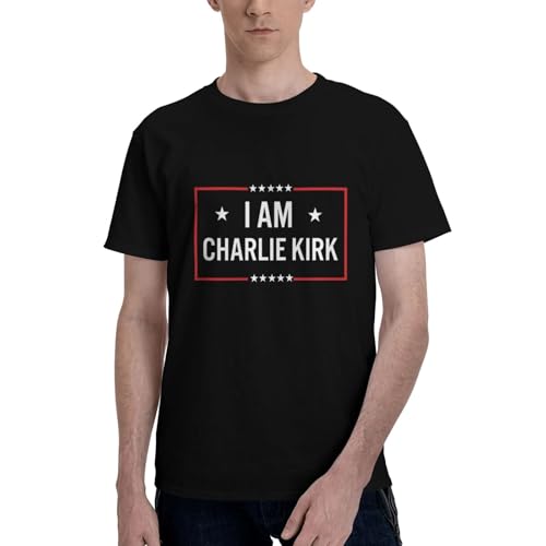 I AM Charlie Kirk Shirt Rest in Peace Men's T-Shirt Short Sleeve Tees3
