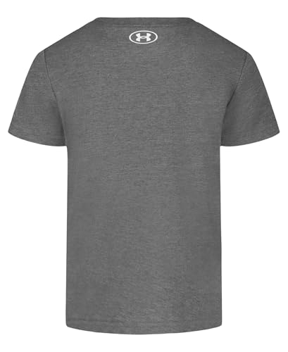 Image of Under Armour Boys' Short Sleeve Core Graphic T-Shirt, Lightweight & Breathable, Relaxed Fit