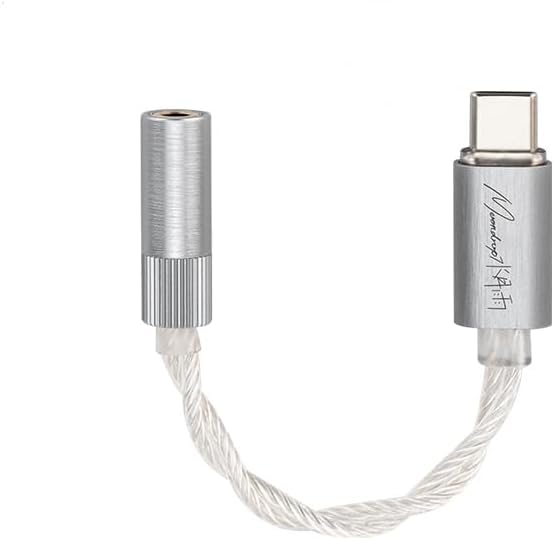 Moondrop ECHO-A 32Bit/384kHz Portable DAC/AMP w/Mic (3.5mm) Taşınabilir, Mobil Yüksek Performans DAC/AMP 3.5mm TRRS çıkışlı USB-C Ses Kartı MAC, PC, Akıllı telefonlar