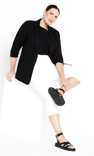 Women's Plus Size Jean-Butter Denim Pull on Crop4