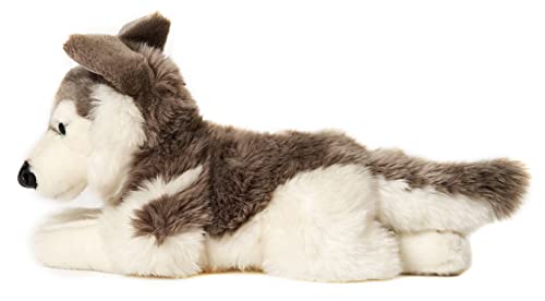 Uni-Toys - Husky, liegend - 40 cm (Länge) - Plüsch-Hund, Haustier - Plüschtier, Kuscheltier