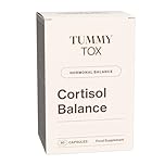 Cortisol Balance Capsules for Women with 600mg of Ashwagandha KSM-66, Rhodiola Rosea, Magnesium, Vitamin B6, and Vitamin B5-60 Capsules, by Tummy Tox