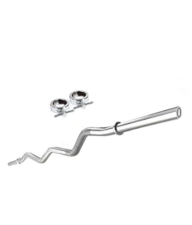 3 ft ez curl bar for biceps & triceps exercises with 2 locks((19mm thickness)