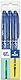 Pilot Frixion Heat/Friction radierbarer Tintenroller FR7, mittlere Strichbreite 0,7 mm Spitze, Brieftasche, 3 Stück, Blau