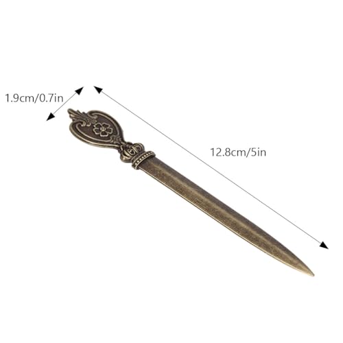 Joyzan Brieföffner Mit Stahlgriff Rostfrei, Paketöffnern Luxuriöser Rustikaler Antiker Stil Briefumschlagschneider Metallbeschichteter Umschlagöffner Ergonomischer Sicher Praktisch Umschlagschneider