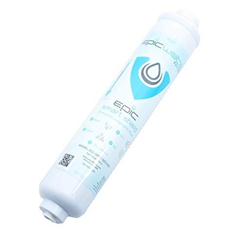 Epic Smart Shield Ersatz-Sedimentfilter (In-Linie, 5 Mikron, 3/8 Pushfit), Schmutz, Rost, Sand, Schlamm, Schmutz, Ton, organische Matte, feine Partikel