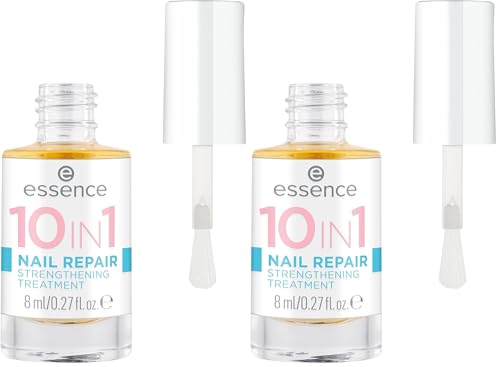 Essence Cosmetics Tratamiento Fortalecedor Reparador 10In1, Dar Volumen, Tonificar, Suavizar, Brillante, Translúcido, 8 ml (Paquete de 2)