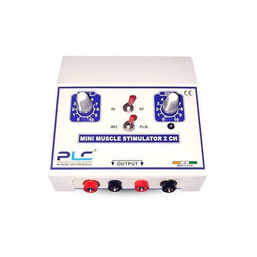 2 Channel Muscle Stimulator Machine For Physiotherapy, 1 Year Warranty, Metal Body, Pain Relief Electrotherapy Device, Diagnostic Muscle Stimulator