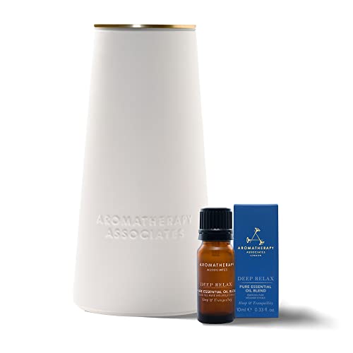 Aromatherapy Associates Atomizer and Deep Relax Essential Oil (.33 fl oz) Collection. Waterless, Portable Essential Oil Diffuser with a Tranquil Blend for Sleep