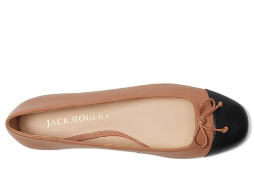 Jack Rogers Women's Kenlyn Cap Toe Ballet-Leather Flat2