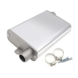 Copgge 24mm Diesel Heater Exhaust Muffler Parking Air Heater Muffler Silencer Generator Exhaust Muffler Silencer Kit with Clamp Fits For Eberspacher Webasto Air Heater, for Chinese Diesel Heater