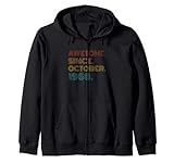 Photo Gallery awesome since october 1968 birthday idea men women vintage felpa con cappuccio Photo Gallery awesome since october 1968 birthday idea men women vintage felpa con cappuccio