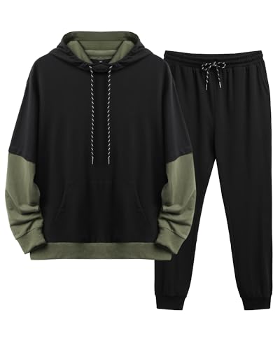 2-delig ensemble, zip-up hoodie en joggingbroek bordeaux / marineblauw