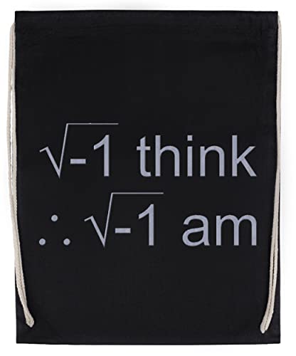 I Think Therefore I Am Bolsa de Deporte Con Cordón Negro Drawstring Sport Bag