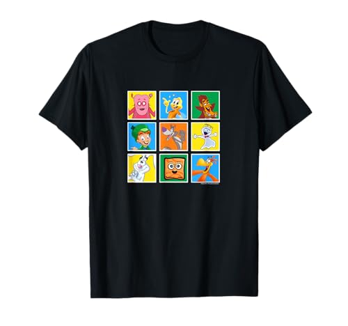 General Mills Multi Franchise Breakfast Cereal Mascot Panels T-Shirt