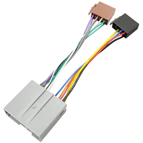 Jayubien 24Pin Radio Wiring Harness Compatible with Ford Mercury Lincoln 2006-2012, Aftermarket 16Pin ISO Stereo Connector Wire Adapter