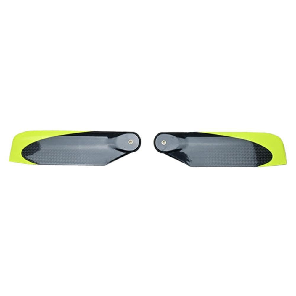 1 Pareja de Rotor de Fibra de Carbono (86mm/92mm / 96mm/106 mm / 116mm) Compatible con Modelos de helicópteros RC para reemplazo DIY(1pair V2 116mm)