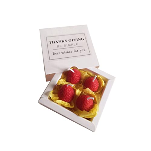 TOVINANNA Valentines Day Candles Box of Romantic Scented Strawberry Candles for Home