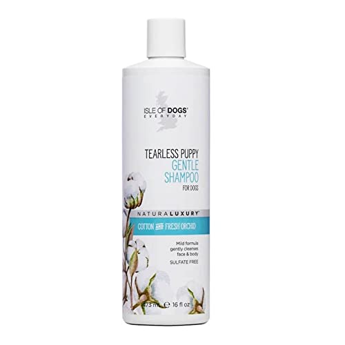 Isle Of Dogs - Everyday Natural Luxury Tearless Puppy Shampoo - Cotton + Fresh Orchid - Sulfate & Paraben Free Formula - Gentle Pet Shampoo For Dogs Of All Ages & Coat Types - Made In The Usa - 16 Oz #TOP15