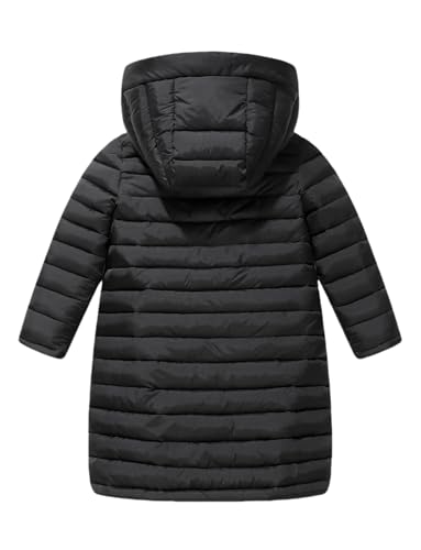 Happy Cherry Girls Boys Long Lightweight Hooded Puffer Jacket Puffer Down Coat Winter Fall Outerwear Warm2