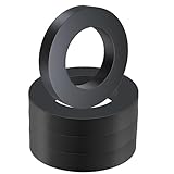 4PCS Large Ferrite Ring Magnet - Grade 10 Big Magnets Heavy Duty, OD60mm x ID32mm x 10mm, Ceramic Circular Magnets for Industry Science, School,Crafts and Hobbies